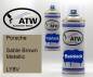 Preview: Porsche, Sable Brown Metallic, LY8V: 400ml Sprühdose + 400ml Klarlack - Set, von ATW Autoteile West.